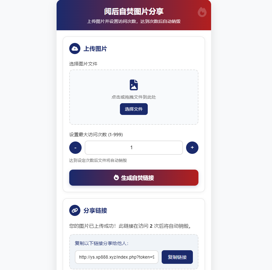 图片阅后自毁源码-吾爱源码站