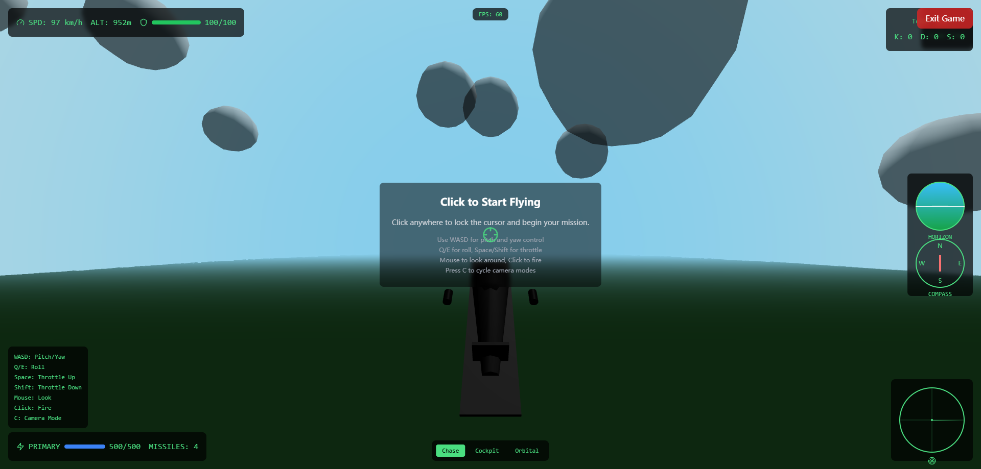 Multiplayer 3D Plane Game
