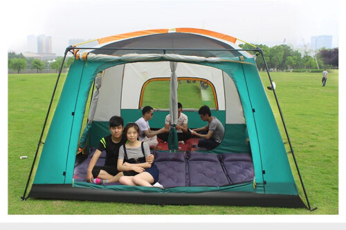 Clean interior shot showing the two-room layout with organized spaces