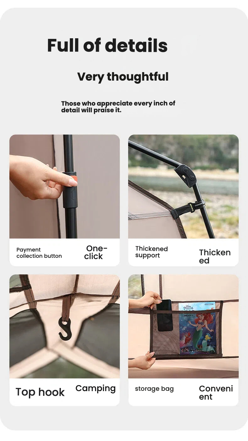 Close-up of the stainless steel frame and ventilation mesh