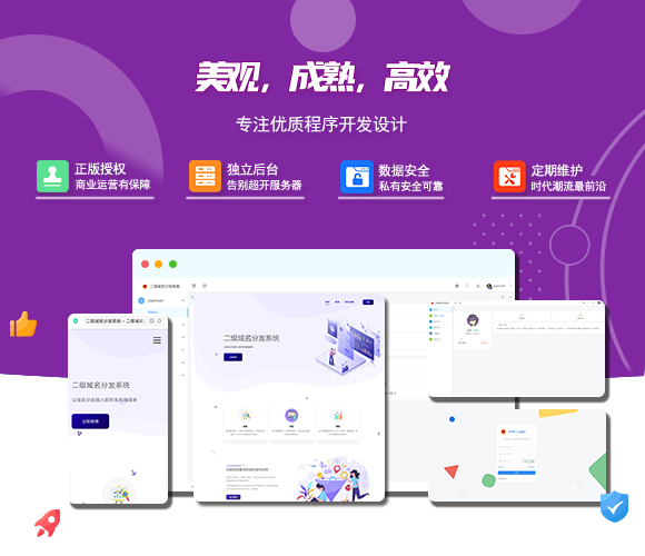 2024最新版守约者二级域名分发系统-吾爱源码站